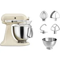 KitchenAid Küchenmaschine Küchenmaschine 5KSM175PSEAC ALMOND CREAM, 300 W, 4,8 l Schüssel, mit Zubehör im Wert von ca. 112,-€ UVP