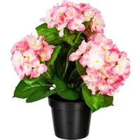 Kunstpflanze Hortensienbusch Hortensie, Creativ green, Höhe 32 cm