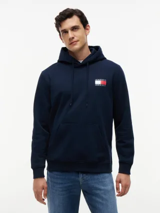 Tommy Jeans (PVH Group) - TJM REG ESSENTIAL FLAG HOOD EXT Dark Blue - Gr. - S