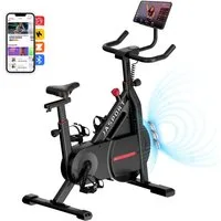 JASPORT Speedbike C3 Heimtrainer Fahhrad für Zuhause, 120KG Belastbar (Heimtrainer, mit Magnetischem Widerstand), App mit Video on Demand Trainingskursen, Kinomap & Zwift kompatibel