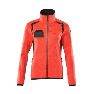 MASCOT Damen Fleecepullover mit Reißverschluss ACCELERATE SAFE Hi-vis Rot / Schwarzblau L - 19453-316-22210-L