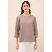 CECIL 3/4-Arm-Shirt mit Materialmix