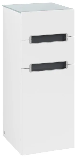 Villeroy & Boch Seitenschrank Subway 2.0 A7121S 354x857x370mm Anschlag li Griff chrom glänzend White A7121SMS