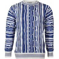 Cascallo Strickpullover Marco - Gestrickter Luxus Designer Rundhals-Pullover Regular Fit (1-tlg) 3d Optik