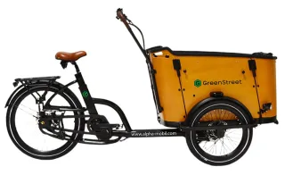 GreenStreet "Family-Cargo 672 Wh" 8 Gang Shimano Nexus Schaltwerk Nabenschaltung Mittelmotor 250 W Blinker