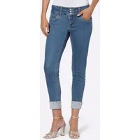 heine Bequeme Jeans Push-up-Jeans leicht vertieft