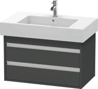 Duravit Ketho Waschtischunterbau wandhängend Graphit Matt 800x455x480 mm - KT664004949 KT664004949