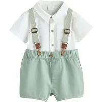 Next Hemd & Hose 3-tlg Baby-Set: Hemd-Body, Shorts, Hosenträger (3-tlg)