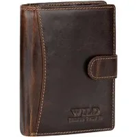 Wild Things Only !!! Geldbörse RFID echt Leder Portemonnaie Geldbörse Riegelbörsel Herren Hochformat, RFID Schutz