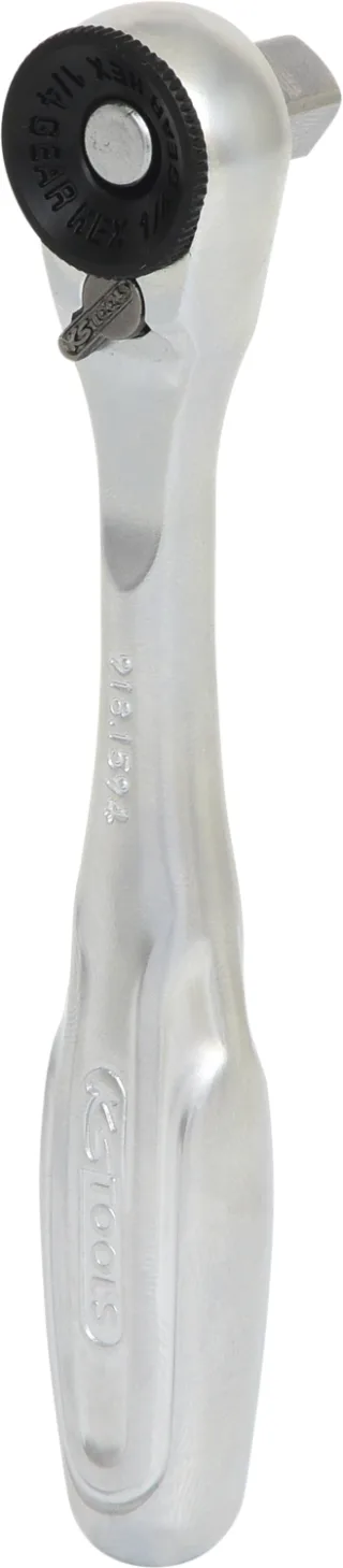 KS Tools 1/4" Bit-Umschaltknarre mit Steckadapter für Stecknüsse - 918.1595