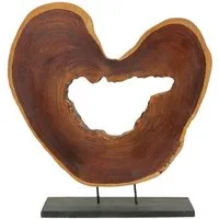 Licht-Erlebnisse Dekofigur BALI, Holz massiv Handarbeit Unikat Deko Statue Tischdeko