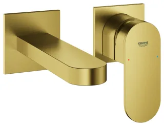 GROHE 2-Loch-Waschtisch-Wandbatterie Plus 29303_4, FMS Ausladung 147mm cool sunrise geb., 29303GN4 29303GN4