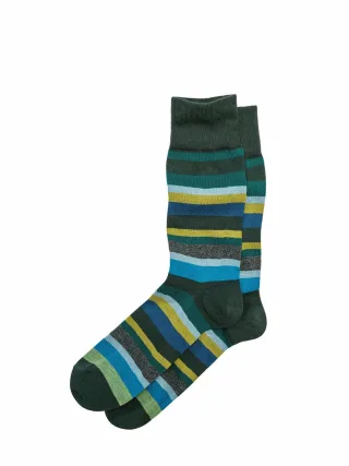 Corgi Herren Launeband-Socke Grün 75 % Baumwolle, 25 % Polyamid