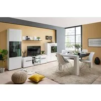 Home affaire Wohnwand Trentino, (Set, 5-St), inkl. Vitrine, Lowboard, Highboard, Wandregal und Kommode