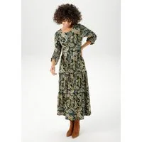 Aniston CASUAL Jerseykleid mit farbharmonischem Paisley-Muster