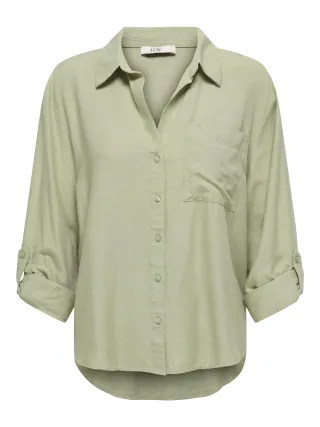 JDY - JDYCAYA LINEN LOOSE L/S SHIRT WVN NOOS - Gr. - XS