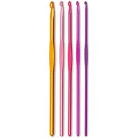Prym Häkelnadeln - Häkelnadel-Set ALU COLOUR (Stärken 2,5-5,0 mm), 5 St.