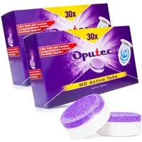 Oputec 60x WC Active Tabs: Zur Reinigung von WCs, Toiletten & Urinalen WC-Reiniger (Spar-Set)