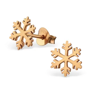 Schneeflocken Ohrringe aus 925 Silber