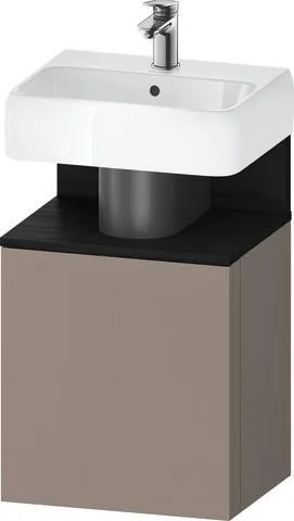Duravit Qatego Waschtischunterbau wandhängend Basalt Matt 440x350x645 mm - QA4076L16430000 QA4076L16430000