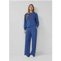 s.Oliver Chinos Hose Jersey-Hose mit Wide Leg und elastischem Bund
