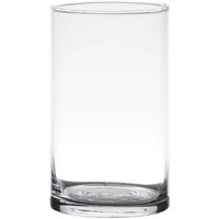 Hakbijl Glass Dekovase ZYLINDER, Farbe: transparent, Höhe: 15cm