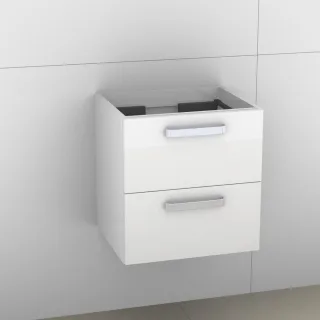 Artiqua 414 Waschtischunterschrank für Venticello 412450 Weiß Glanz, 414-WU2L-V102-7050-68 414-WU2L-V102-7050-68