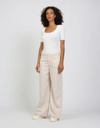 GANG Damen 94CARLOTTA - wide fit Hose kitt