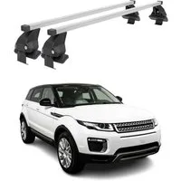 OMAC Dachträger Menabo für Land Rover Range Rover Evoque 2011-2019 Silber ABE (2-St), Wasserbeständig,Abnehmbar,Multifunktional,Leichtgewichtig