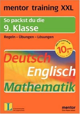 mentor XXL. So packst du die 9. Klasse: 9. Klasse
