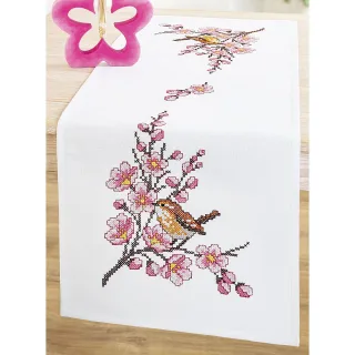Stickläufer "Kirschblüten-Zweig"