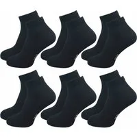 GAWILO Kurzsocken für Damen und Herren - Quartersocken aus Baumwolle (6 Paar) Kein Rutschen dank Rippbund - Etwas länger als Sneaker Socken