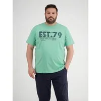 LERROS T-Shirt T-Shirt mit Brustprint, Grosse Grössen