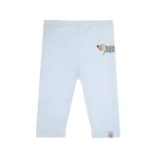 Lässig UV-Schutz Badehose mit Windel und Hundmotiv, blau 74/80