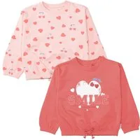 STACCATO Sweater (2-tlg) mit Frontpint und Allover-Print, 2er Pack für Girls