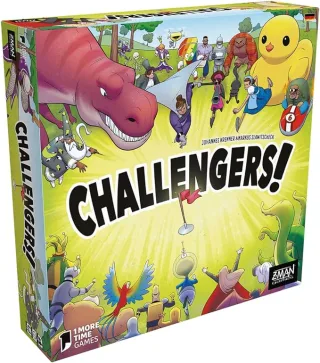 ZMan | Challengers! | Familienspiel | Kartenspiel | 1-8 Spieler | Ab 8+ Jahren | 45 Minuten | Deutsch