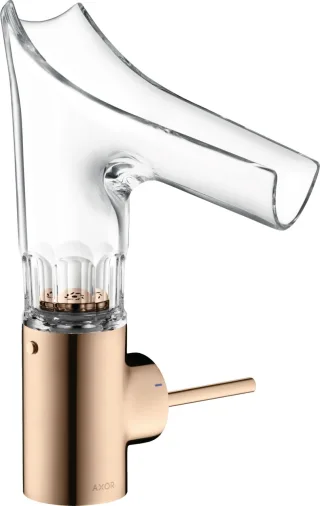 Hansgrohe Waschtischarmatur Axor Starck V Polished Red Gold Facettenschl. 12123300