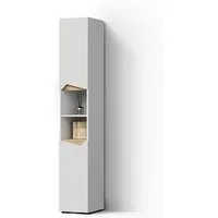 Livinity® Hochschrank Timavo, Weiß/Artisan-Eiche, 30 x 180 cm mit Türen, und offenen F... (1-St)