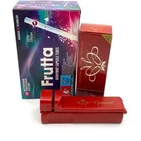 meytrade Papierfilter Frutta Berry Mint Set 100 Filterhülsen mit Geschmack + Genius Maschine