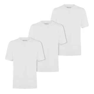 Boss - T-Shirt für Herren, Regulär, kurzärmlig (3er-Pack) (Weiß)
