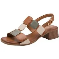 Tamaris WIDE FIT comfortFit aus Leder Blockabsatz Sandalette comfortFit