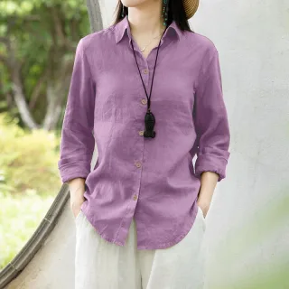 ZANZEA Women Comfortable Solid Color Blouse Fashion Long Sleeve O-Neck Shirt Casual Loose Basic Tops