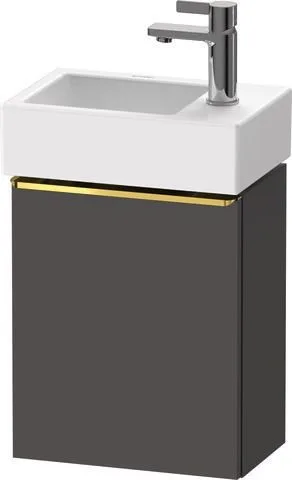 Duravit D-Neo Waschtischunterbau wandhängend Graphit Matt 364x222x440 mm - DE4218R34490000 DE4218R34490000