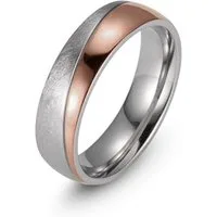 Firetti Trauring Schmuck Geschenk "LIEBE" mit Vertiefung, ca. 7,0mm breit