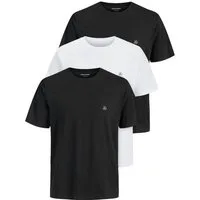 Jack & Jones Print-Shirt 3er Pack JXJ TEE (3-tlg) (3 Stück) etwas länger geschnitten, nicht zu kurz
