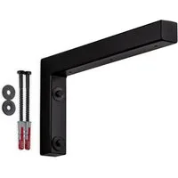 SO-TECH® Wandregalhalter Wandkonsole in L-Form robuste Regalkonsole zur Wandmontage, 1-tlg., 300 x 150 x 30 mm, Waschtischkonsole schwarz matt