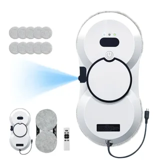[EU Direct] PuRuiKai HCR-10 Window Cleaning Robot Automatic Cleaning Machine For Window With Water Spray Glsass Cleaner