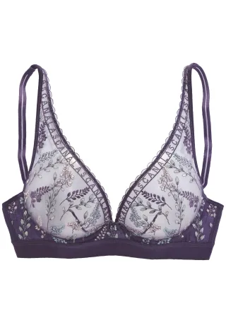 LASCANA - LASCANA Wire bra plum-multi - Gr. - 80E