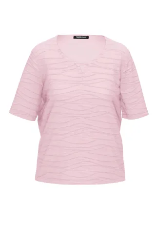 FRANK WALDER - Shirt NOS mit detailverliebtem Ausschnitt tea rose - Gr. - 40