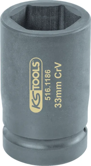 KS Tools 1" 6-Kant Stecknuss SW 33 mm - 516.1186